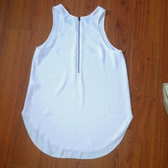 (S)🌺Aritzia Wilfred Free🌺 Sevres Zippered Back Lilac Blouse Ptp 17.5"×L29" - Picture 4 of 9